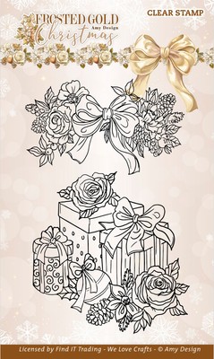 2er-Pack Find It Trading Amy Design mattierte goldene Weihnachtsmarken-Geschenke 5A002PS
