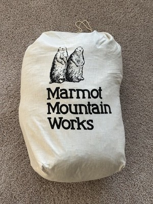 VTG 80 s Marmot Gore-Tex Goose Down Sleeping Bag Warm Long USA Made