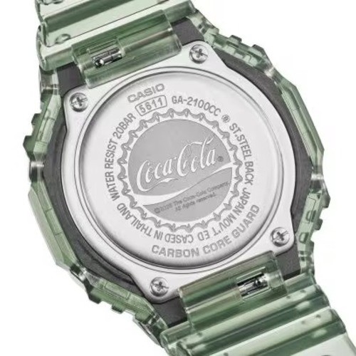 G-Shock x Coca-Cola 140th GA-2100CC-3AJR Green Bottle Glass Design