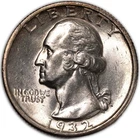 1932-S Washington Silver Quarter 25c SF Brilliant Uncirculated BU+
