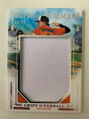 2025 Panini Boys of Summer jersey GRIFF O'FERRALL #ed 58/99! Baltimore Orioles
