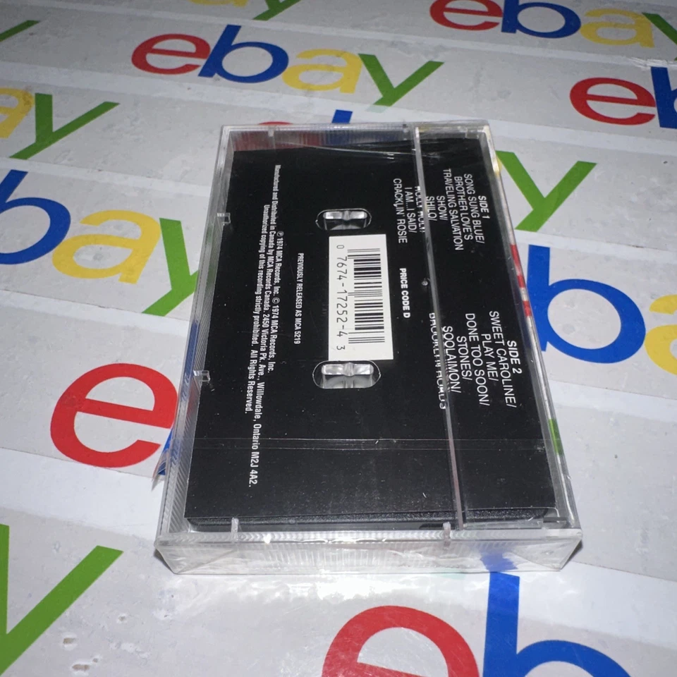 Neil Diamond, His 12 Greatest Hits Cassette, 1974 (1981), MCA - Image 2 of 3