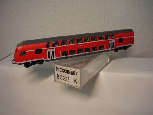 Fleischmann 8623 K Spur N Doppelstockwagen, Steuerwagen lesen! | Condition: Gebraucht