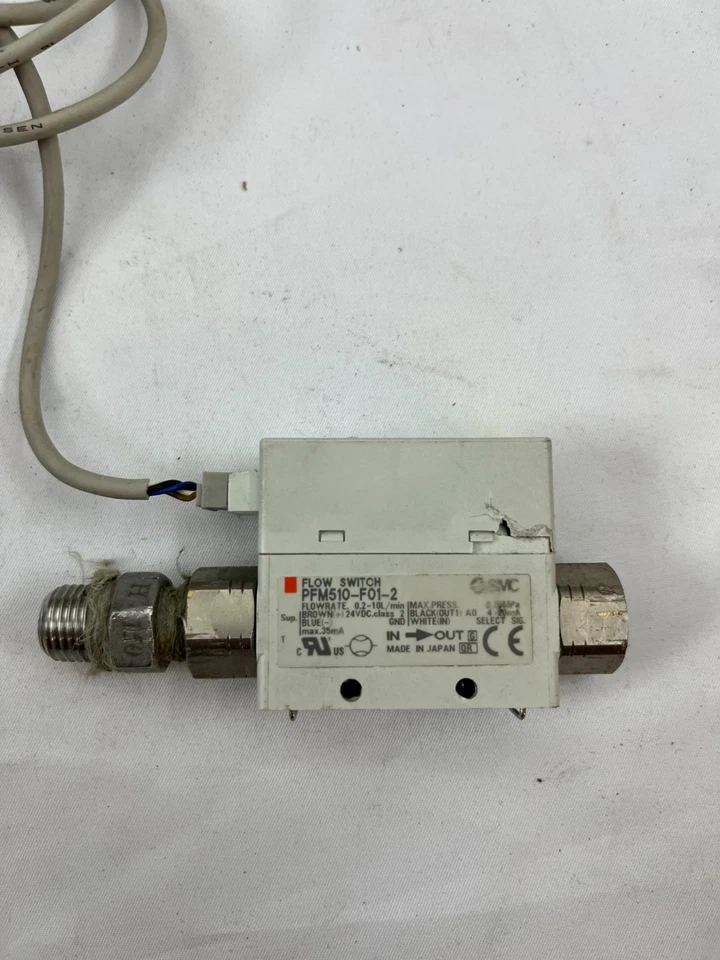 SMC PFM510-F01-2 Digital Flow Switch 0.2–10L/min MEMS Air Gas Sensor NPN/PNP - Image 4 of 4