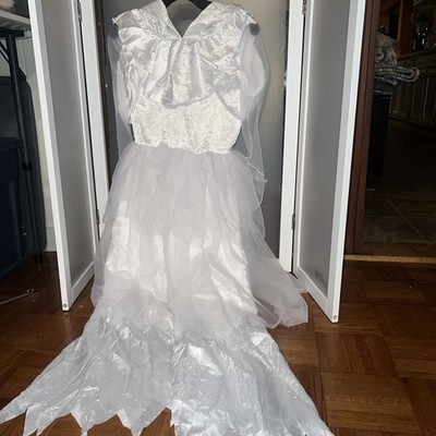 Girls 14 Chasing Fireflies Hooded Ice Princess Princess Costume Dress White