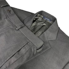 Brooks Brothers Men's Wool Stretch 2-Button Suit Gray   41L  35x32