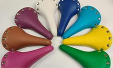 Button Fixie Touring Road MTB Vinyl Bike Saddle Bicycle Seat