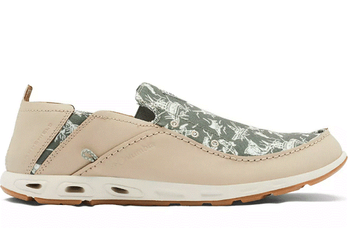 NEU IM KARTON HERREN COLUMBIA 1673141-273 BAHAMA VENT PFG ANGELN ZYPRESSENDRUCK SLIPPER SCHUHE - Bild 1 von 3