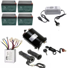 48v 1000w Brush Electric Motor Battery kit Controller for ATV Scooter Go kart