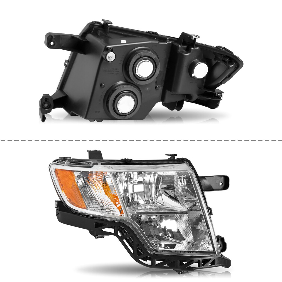 Headlights Assemblies Driver Side Headlight – Halogen With Bulbs – Fits 2007-2010 Ford Edge SE SEL Sport Ford Edge Driver Side Headlight - Foto 7