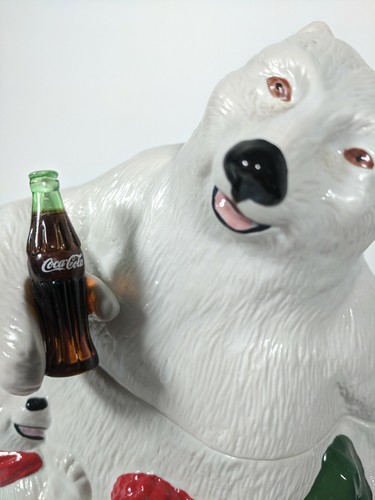 Vintage Coca Cola Polar Bear Stein with Lid opening collectable rare desirable - Picture 2 of 12