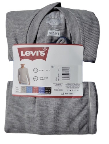 Levi's Boys Soft Waffle Thermal Henley Long Sleeve Tee - Picture 6 of 7