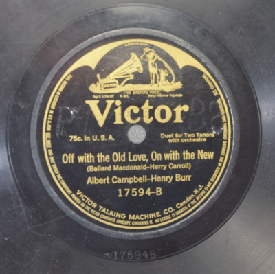 10'' Shellac Record Edna Brown James Harrison  17594 1914