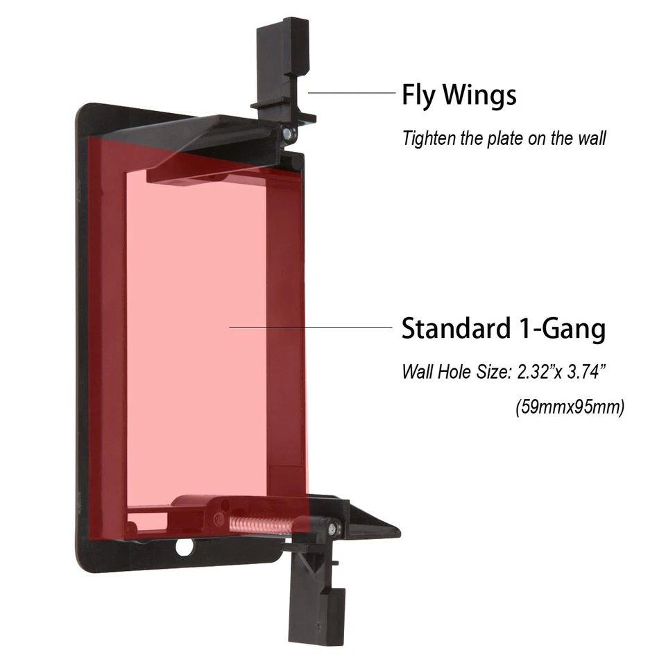 Brush Wall Plate with Mounting Bracket 6-Pack Cable Pass Through Insert Hider - Image 4 of 4