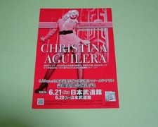 PLIANT DE CONCERT CHRISTINA AGUILERA TOURNÉE JAPONAISE 2007 NOTICE DÉPLIANT PUBLICITAIRE