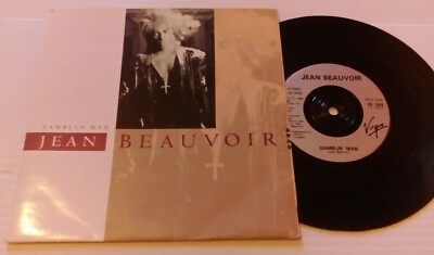 JEAN BEAUVOIR-Gamblin' Man-7'' Vinyl 45rpm Record-Virgin-VS1056-1988