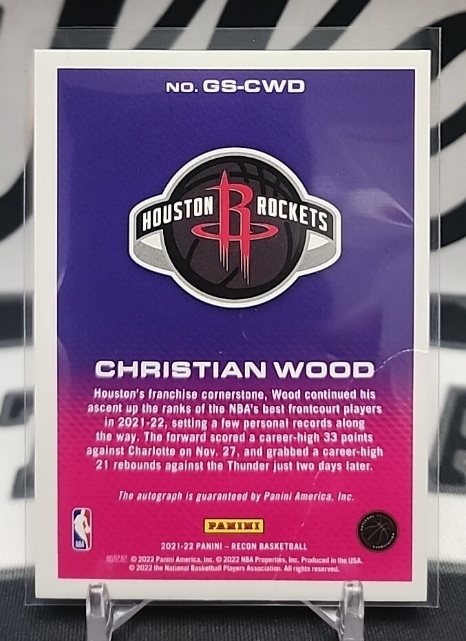 【2/25】Christian Wood rockets glorified 2021-22 Panini Recon Christian Wood Glorified Signatures