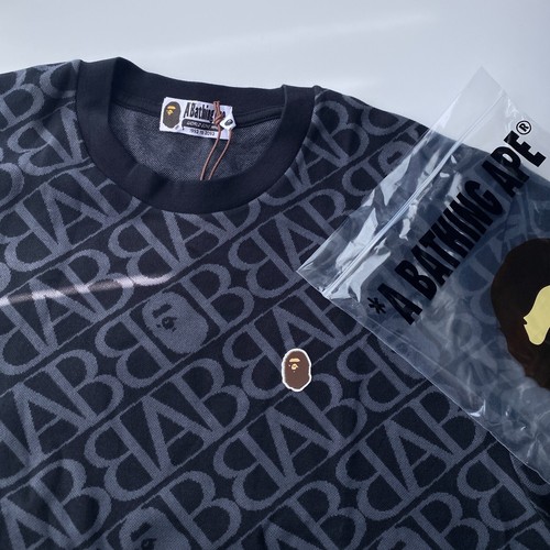 CAMISETA BAPE NEGRA MONOGRAMA CABEZA DE MONO UN PUNTO NEGRA - Imagen 2 de 2