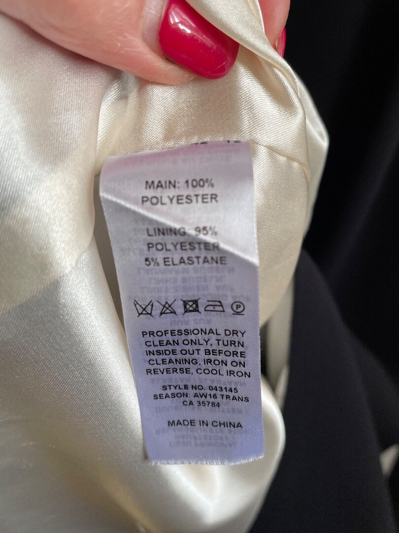 JACQUES VERT Black/Cream dress/Jacket Wedding Suit Sz 14 CG T12 eBay