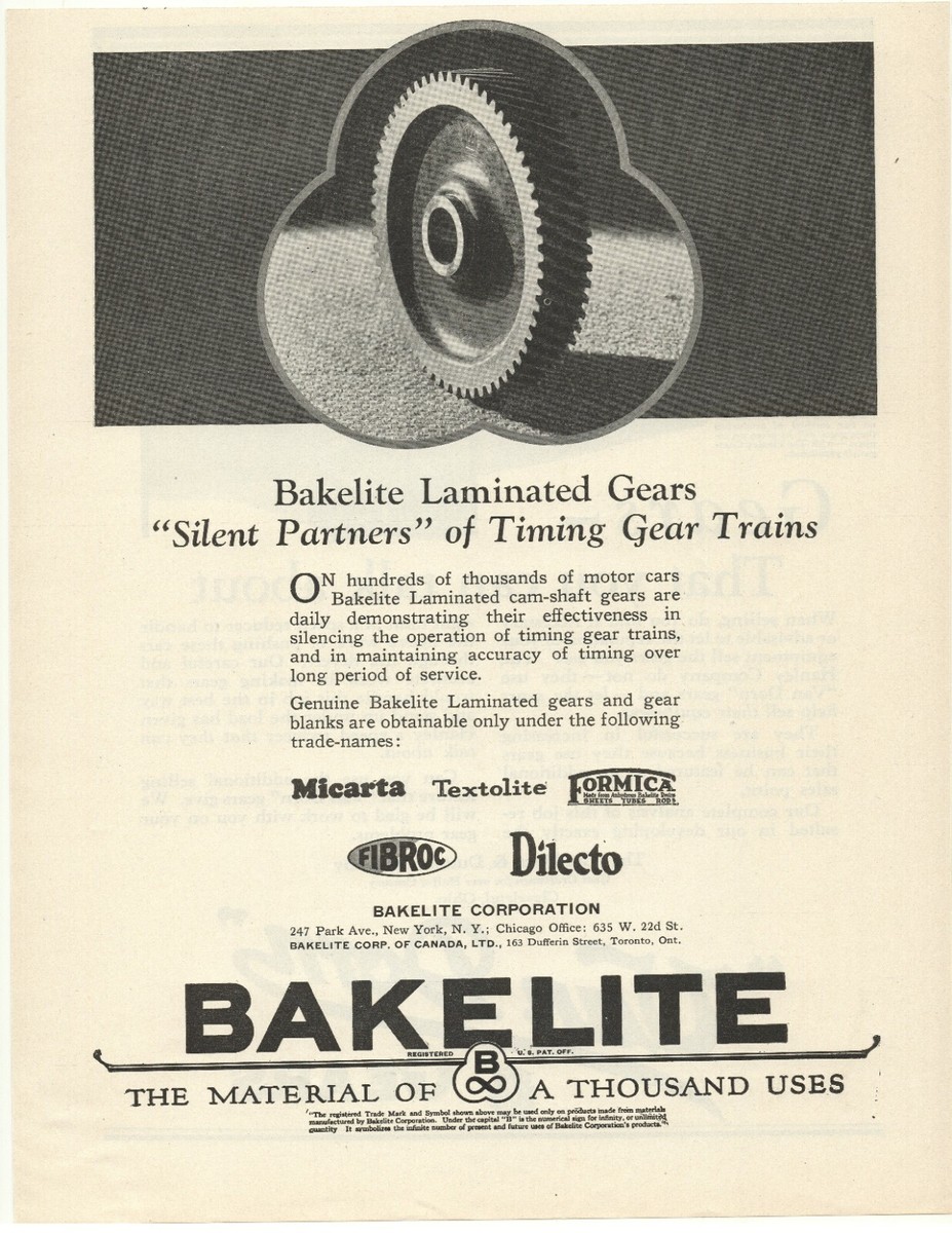 1927 Bakelite Advertisement The Material of A Thousand Uses New 