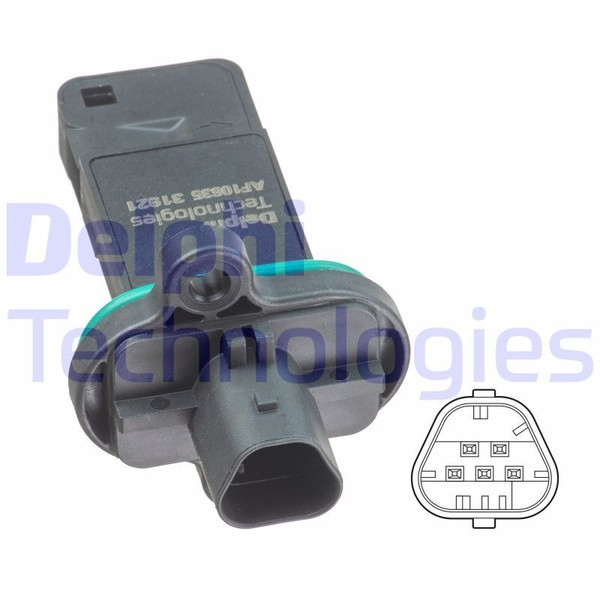 AF10635-12B1 Delphi Luftmassenmesser FüR Chevrolet,Opel,Vauxhall-image