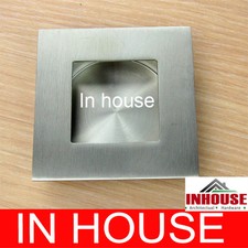 Square Stainless steel Flush pull- concealed screw fix-Satin(65x65mm)