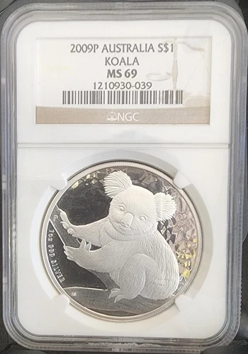 Australia Koala Silver 1 oz NGC Certified Coin - 2009P MS69