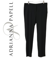 ADRIANNA PAPELL Women  s Black Dress Pants Trousers with Pockets SIZE 6 MSRP 89
