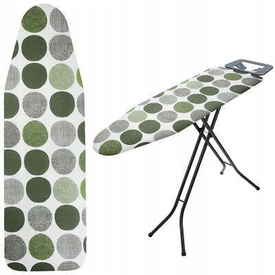 KADAX Bügelbrettbezug mit Kordelzug, 120x40 cm, Grüne Kreis