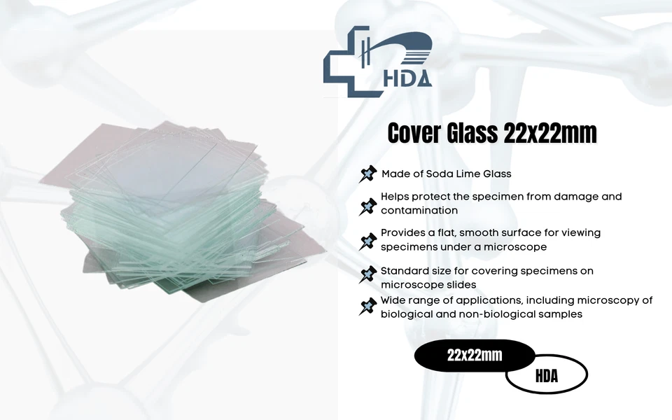 Paquete de 1000 correderas de vidrio de cubierta de 22x22 mm para correderas de microscopio, 0,13 a 0,17 mm de grosor Foto 2 de 4