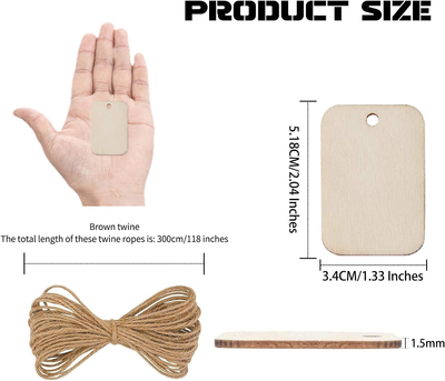 DIY Craft Project 30 Pack 3 Inch Father's Day Wood DAD Crafts Unfinished Wood DAD Cutouts Crafts Wooden Ornaments DIY Gift Tags For Happy Father's Day Daddy's Birthday Party Decorations Wood Craft Blanks