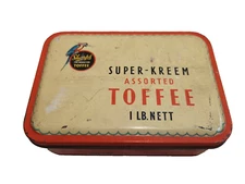 Antique Sharps Super Kreem Assorted Toffee Tin 