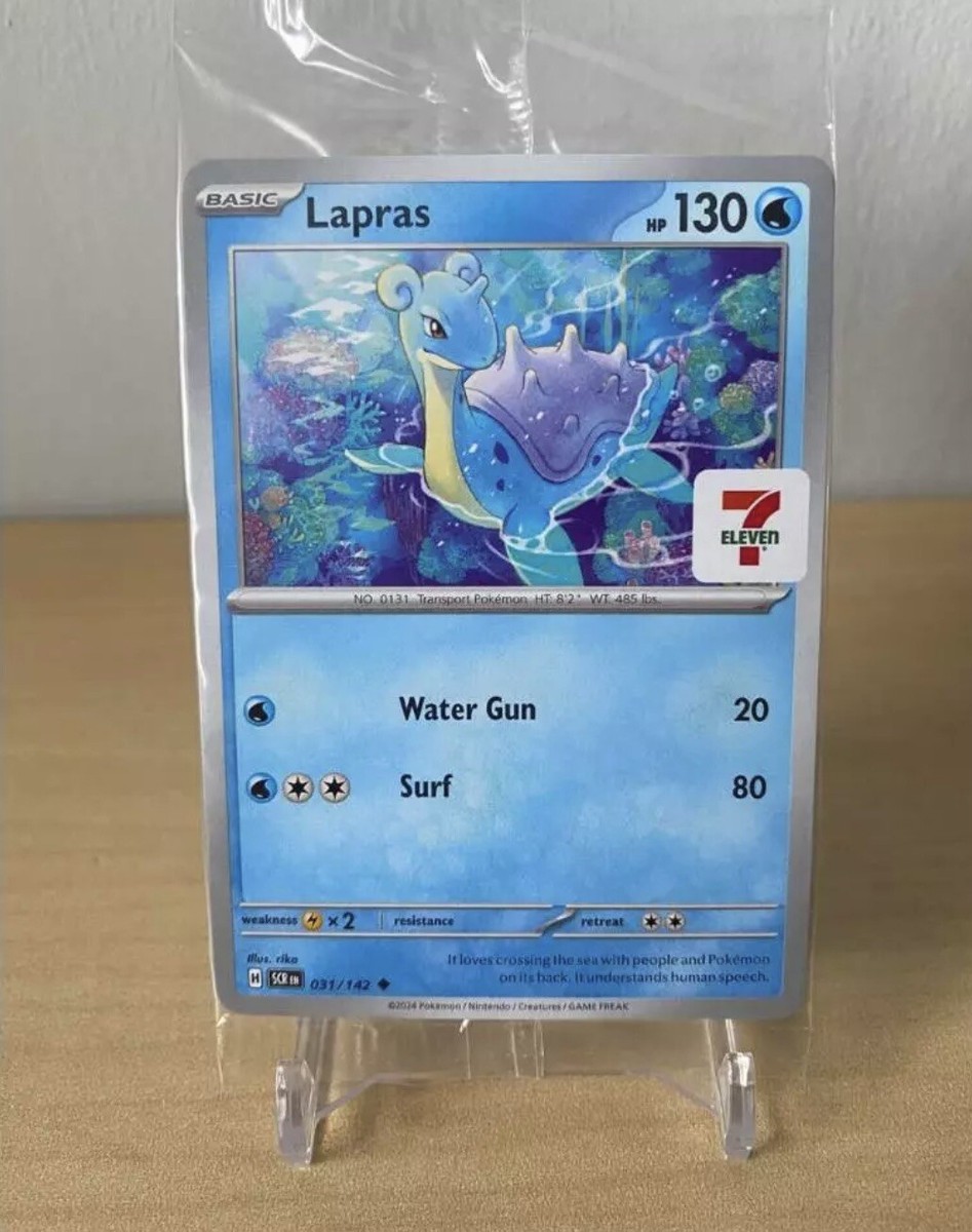 ポポラス/ 697 Pokemon Scarlet & Violet Stellar Crown 7/11 Lapras Promo Card 031