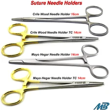 Surgical Needle Holder Suture Needle Drivers Crile Wood Mayo Hegar Locking Plier