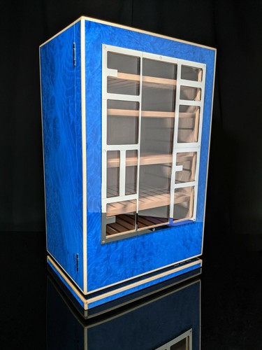 Humidificador de gabinete azul Elie Bleu Madrona hecho en Francia nuevo en caja - Imagen 3 de 12