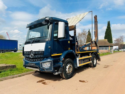 2014 (64) MERCEDES AROCS 1824 18 TON HYVALIFT EXTENDABLE SKIP LOADER, EURO 6 - Picture 2 of 20