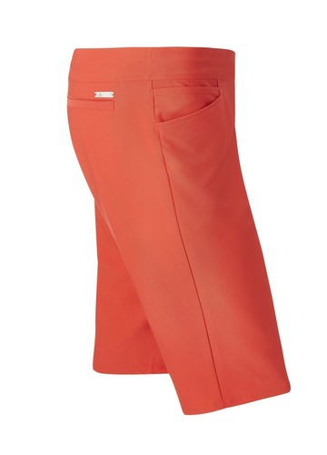 Ladies ADIDAS Ultimate/Essentials Golf Shorts Lightweight Bermuda - Black Coral - Picture 7 of 7