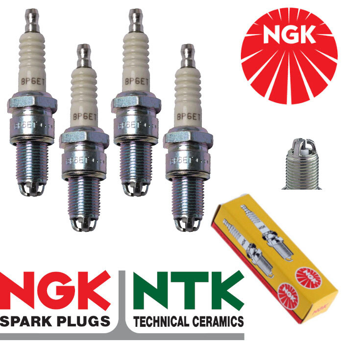 NGK Spark Plug - BP6ET - fits Volkswagen Jetta 80-92 1.3l 08/89-07/92 x4