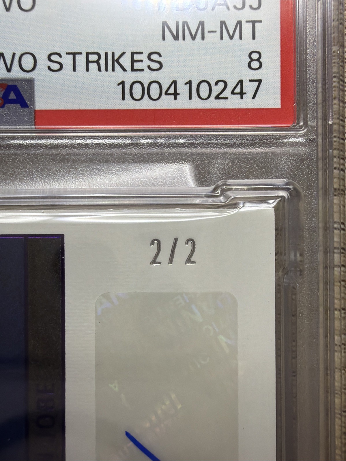 2023 Three and Two JACKSON JOBE RC DUAL JSY AUTO DUAL NIKE SWOOSH💎2/2 🔥PSA 8💎 view 4