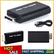 PS2 to HDMI Video Converter Game Adapter w/ 3.5mm Audio Output for Playstation 2