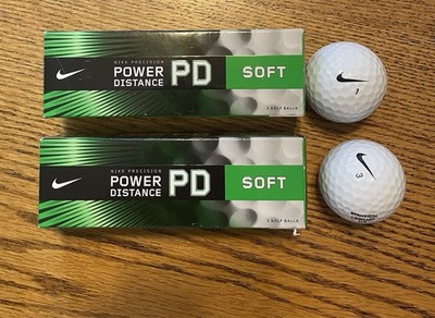 NIKE Precision Power Distance Super Soft Golf Balls- NEW 2 Pack Of 3