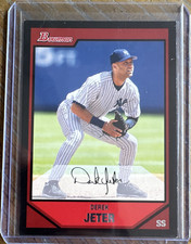 Topps 2007 Bowman Derek Jeter #90 New York Yankees Baseball Base Set