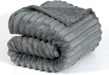 Ultra Soft Fleece Throw Blanket – Lightweight Cozy Plush Microfiber for Couch, B