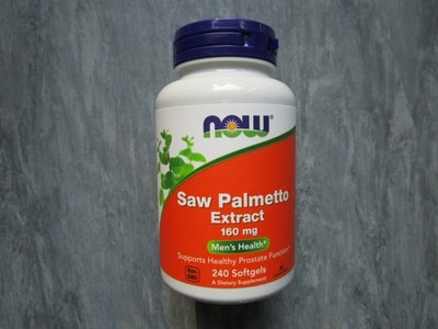 Saw Palmetto Sägepalme Extrakt 160 mg 240 Kapseln von NOW Foods für Prostata
