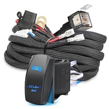 Wiring Harness, 16.4FT Nylon Wiring Harness Kit for Fog Light LED Light 1 Lead