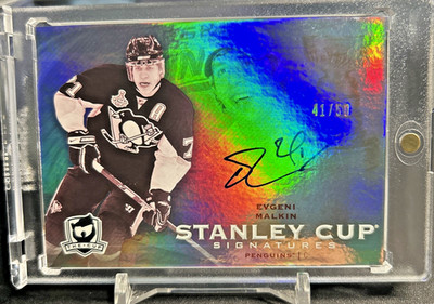 09-10 UPPER DECK THE CUP - STANLEY CUP SIGNATURES EVGENI MALKIN #SC-EM AUTO /50