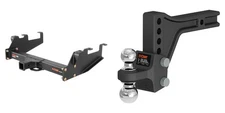 CUR Trailer Hitch Class 5 Tow Kit Adjustable Ball Mount 2in Receiver 15325-45935