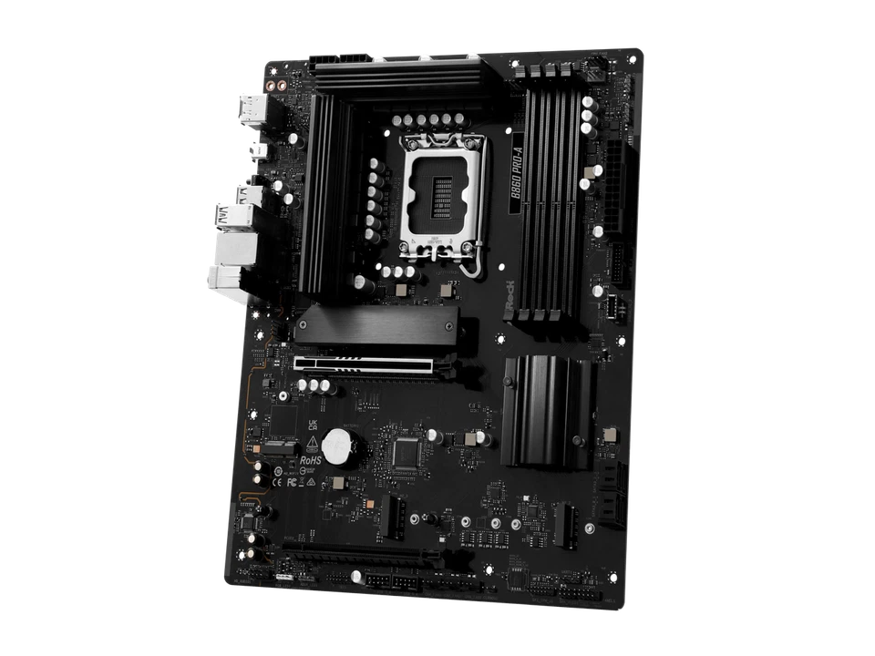 ASRock B860 Pro-A LGA 1851 Intel B860 SATA 6Gb/s DDR5 Intel Core Ultra  ATX - Image 4 of 4