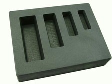 1-2-5-10 oz KitKat Gold Bar High Density Graphite Mold - Silver Copper -4-Cavity