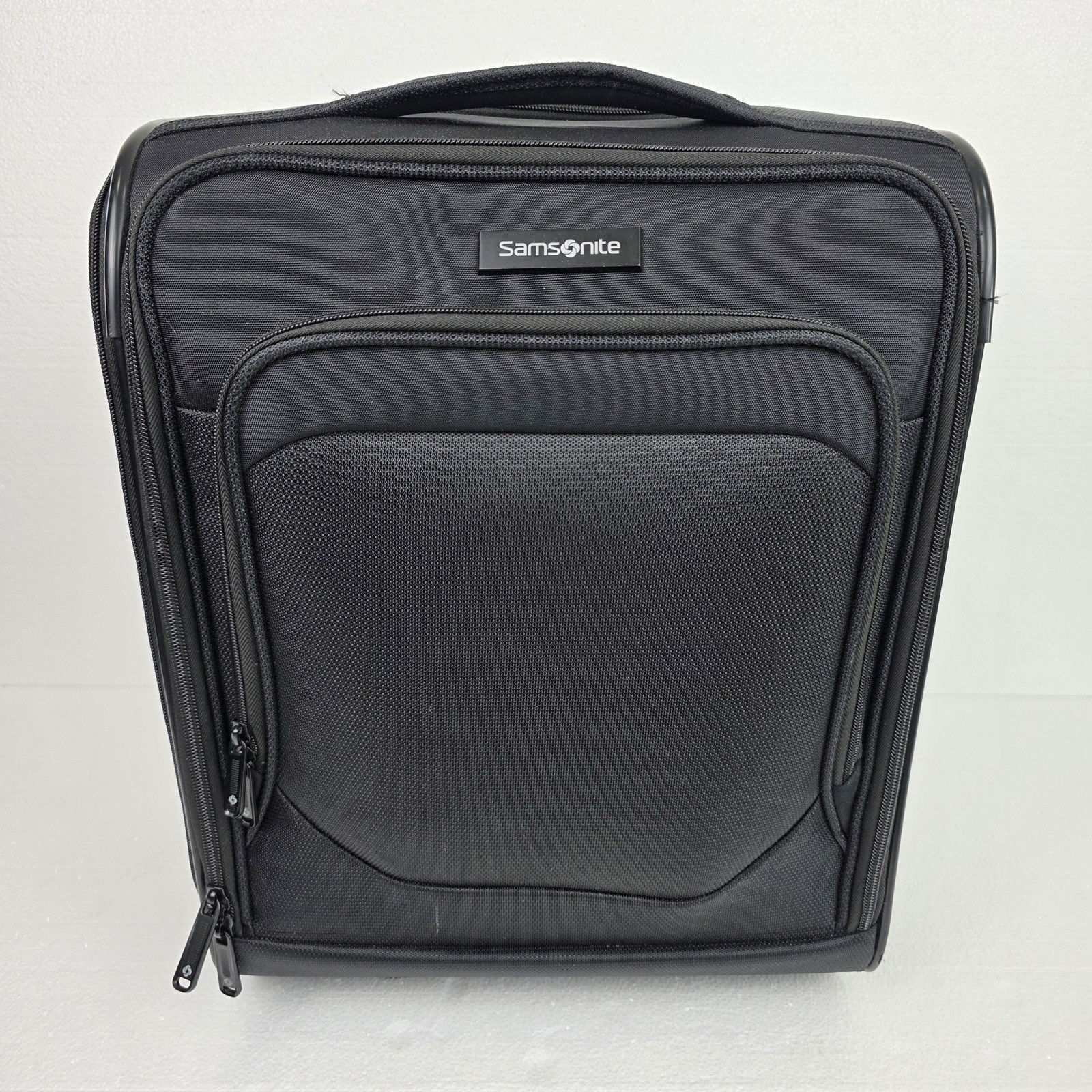 Samsonite Underseat Carry On Rolling Bag Black Luggage Travel Suitcase